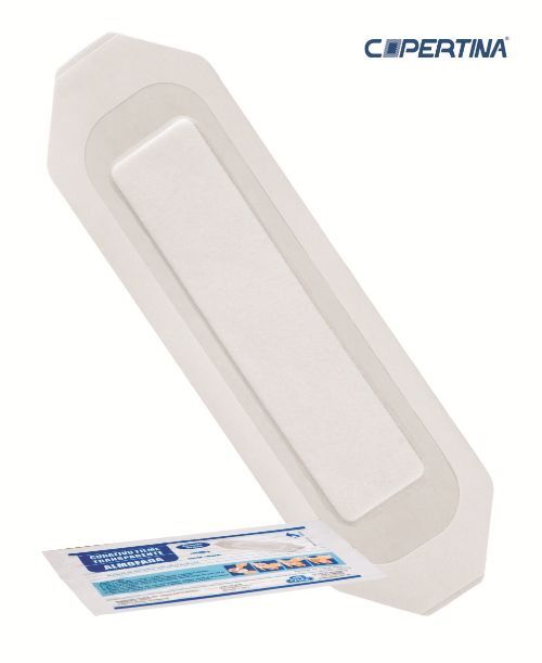 Curativo filme transparente  almofada 10cm x 25cm